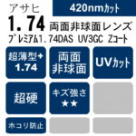 【レンズ交換】単焦点1.74非球面ブルーライトカット【37】 レンズ交換】単焦点1.74非球面ブルーライトカット【37】