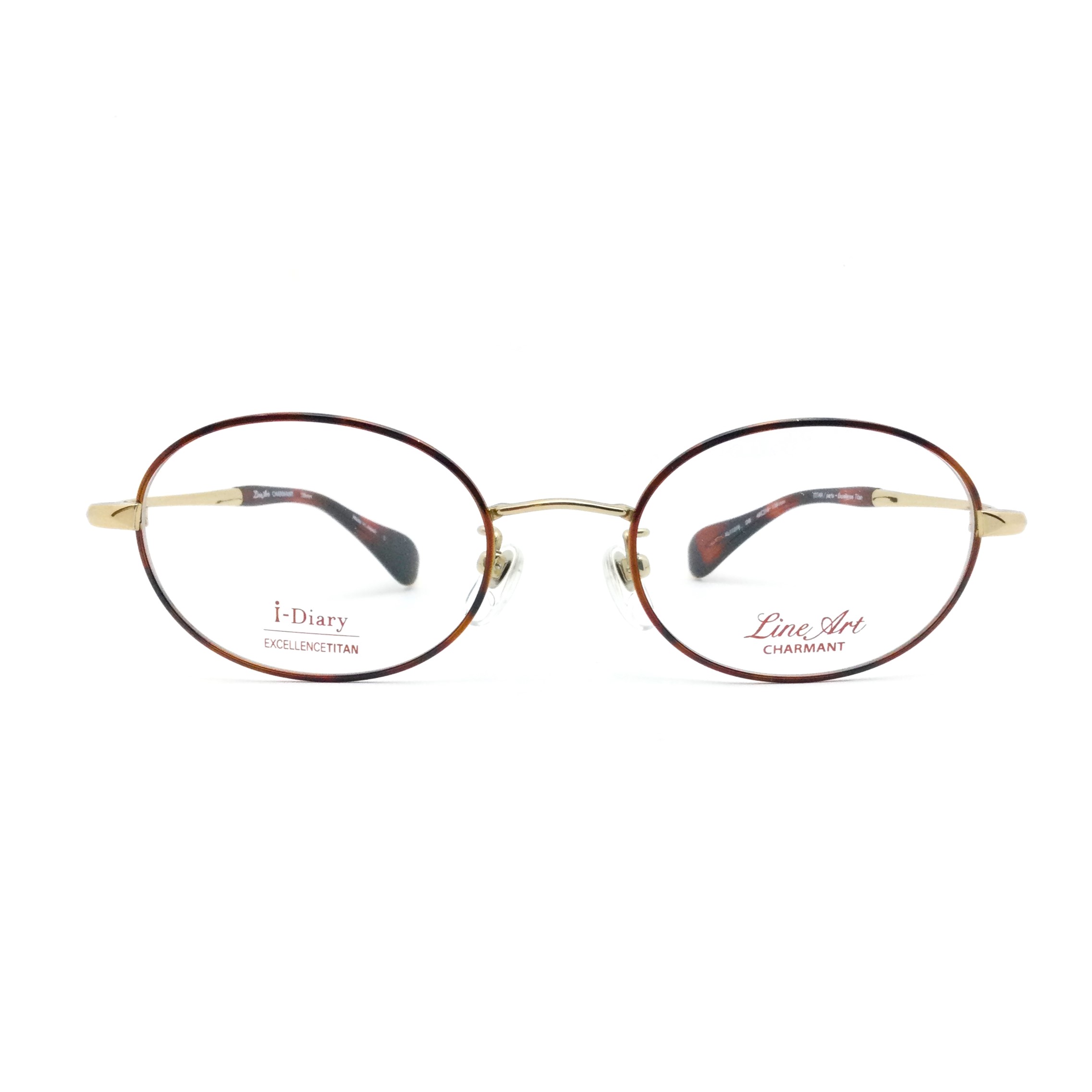 Line Art(ﾗｲﾝｱｰﾄ) XL11314 DB(ﾃﾞﾐﾌﾞﾗｳﾝ)ｶﾗｰ 48ｻｲｽﾞ - メガネレンズ交換